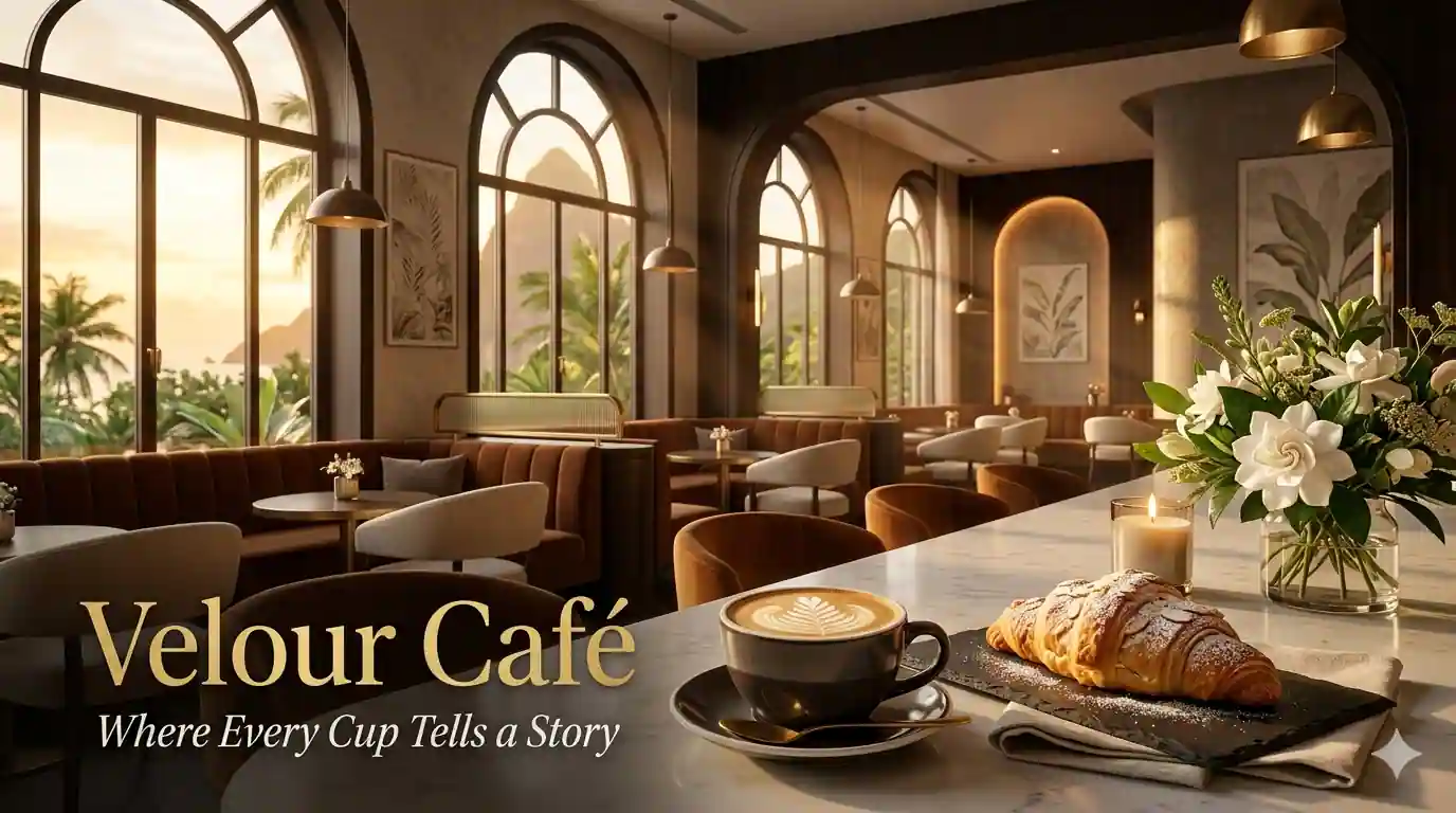 Velour Café — sample café conversion system preview